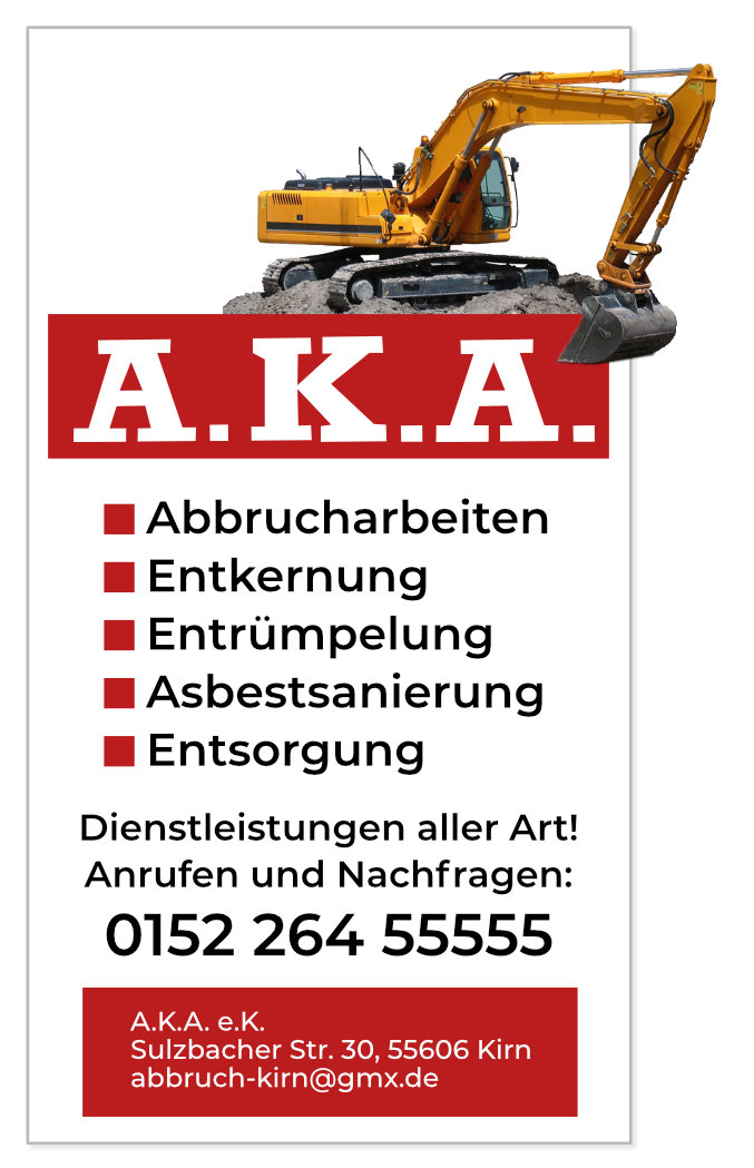 AKA Werbung hochkant